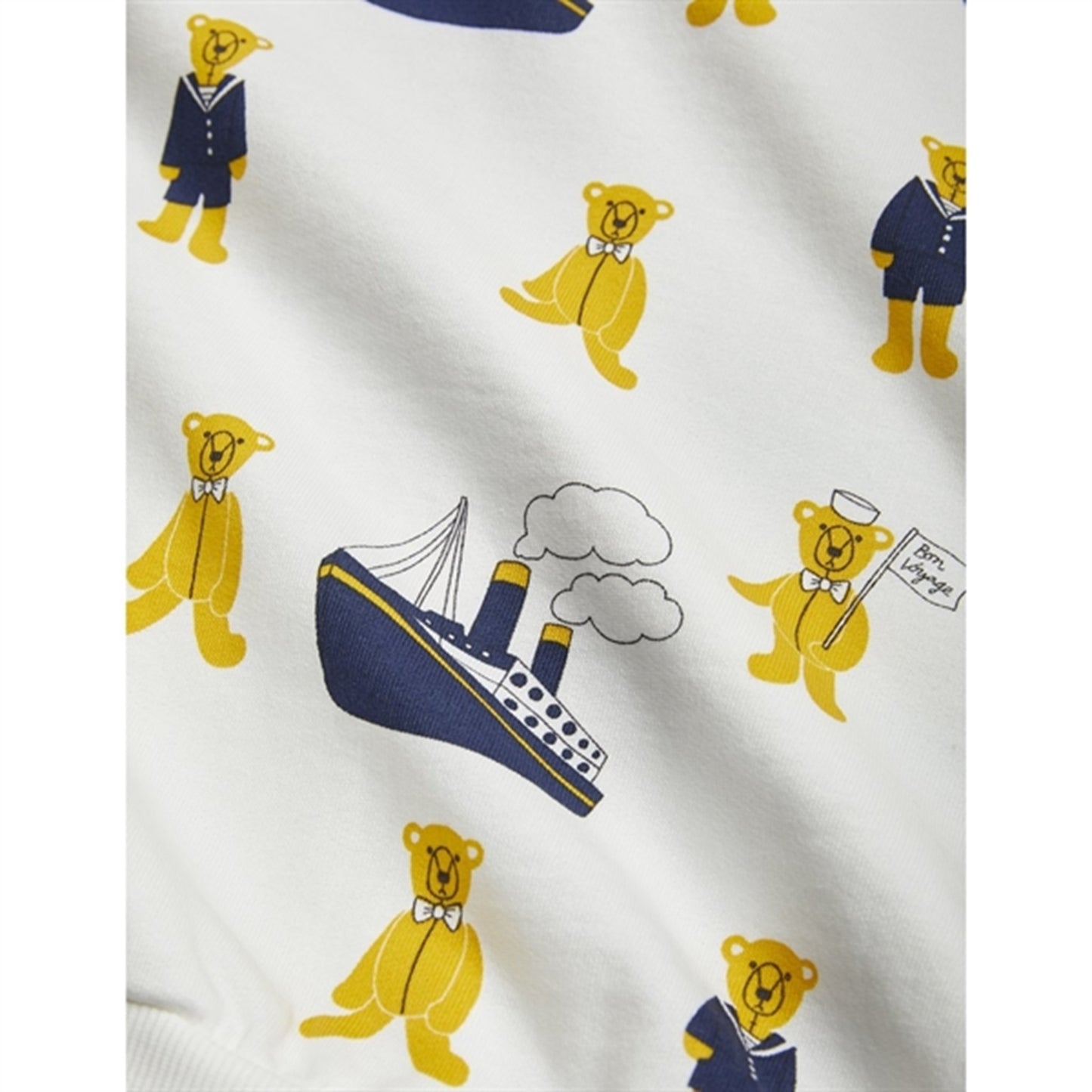 Mini Rodini Teddybears AOP Sweatshirt White