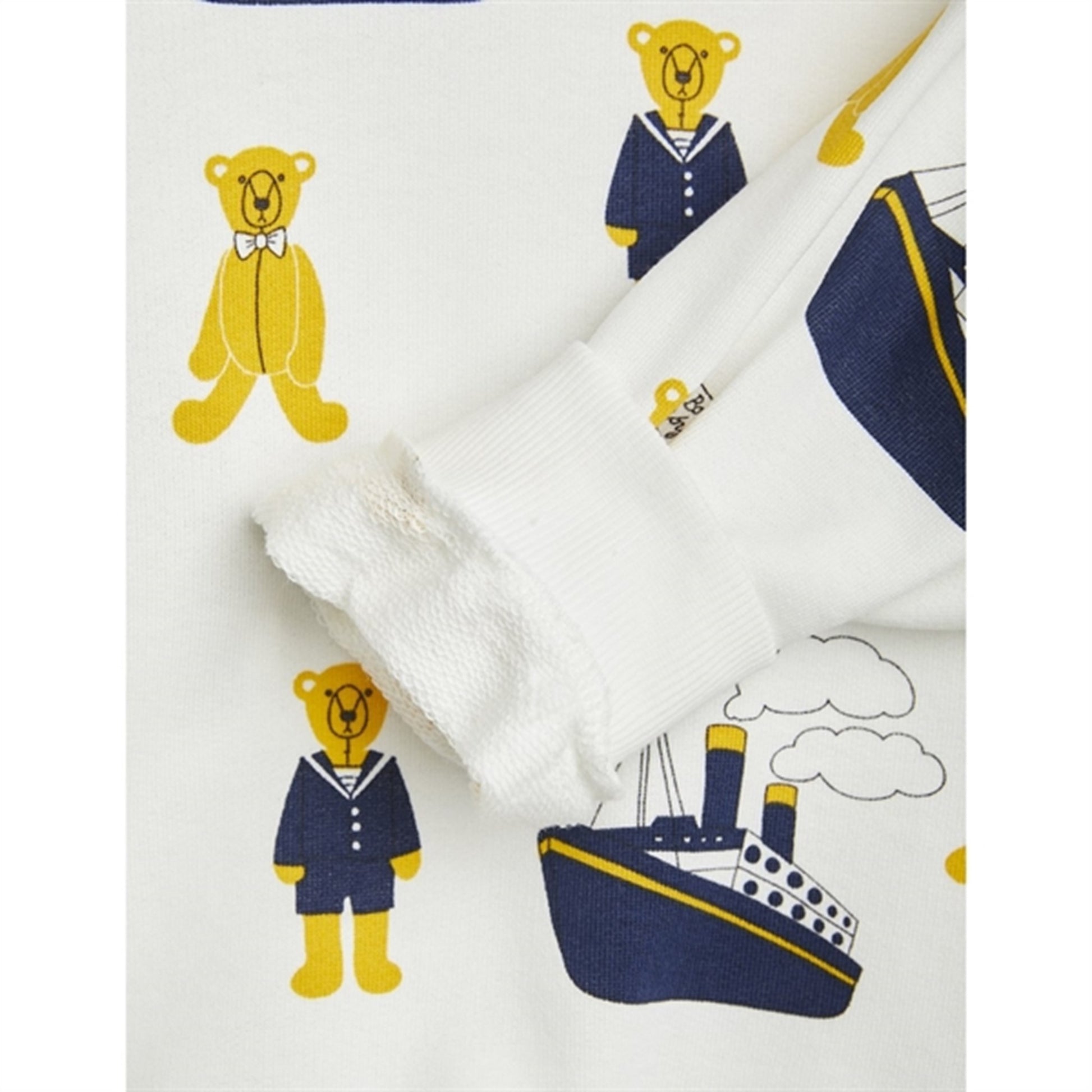 Mini Rodini Teddybears AOP Sweatshirt White