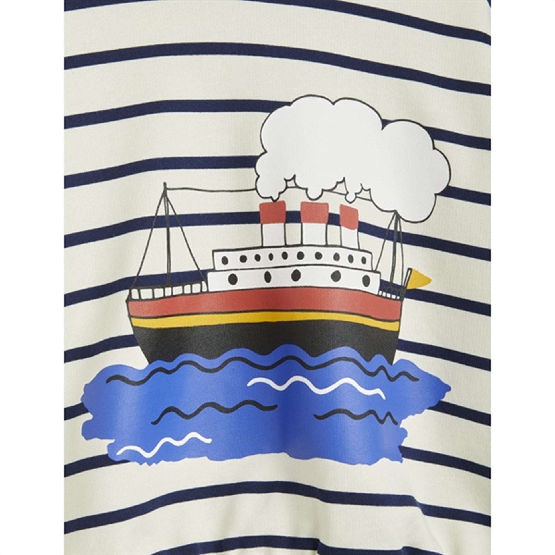 Mini Rodini Ferry Stripe Sweatshirt Blue