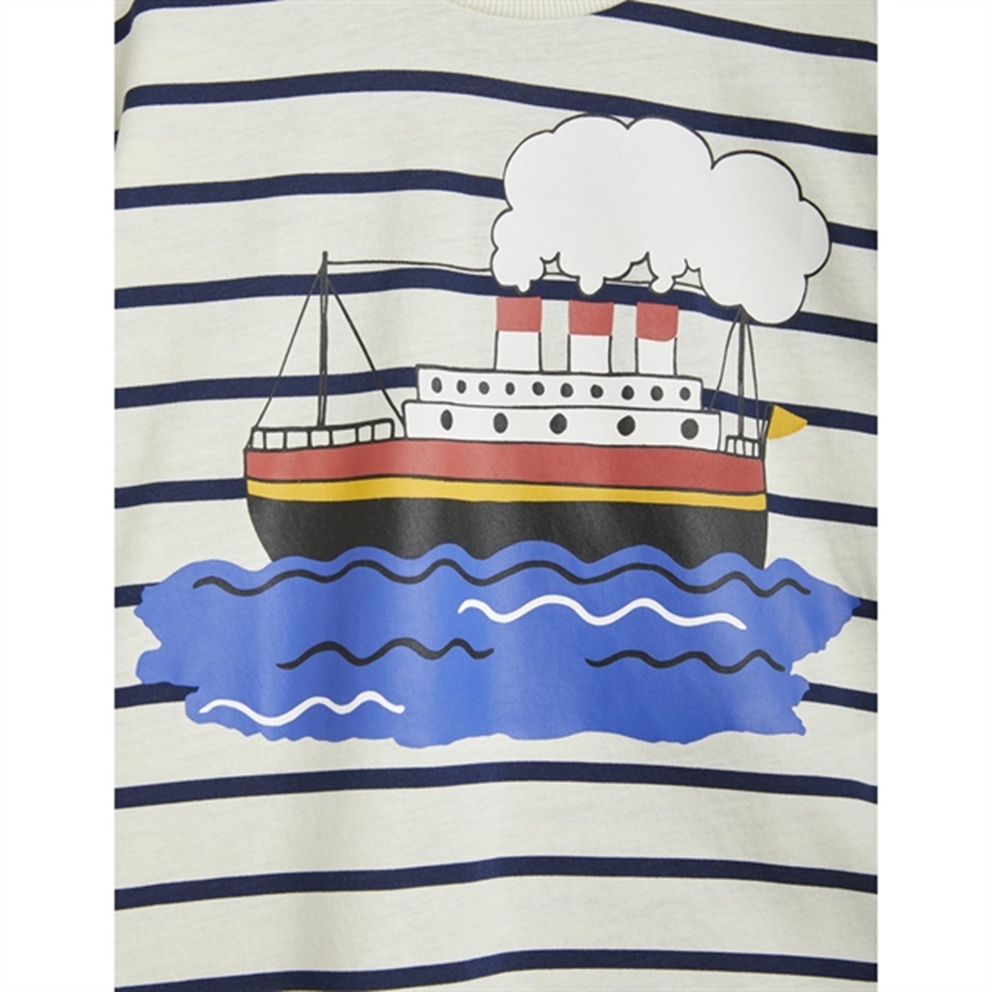 Mini Rodini Ferry Stripe T-shirt Blue