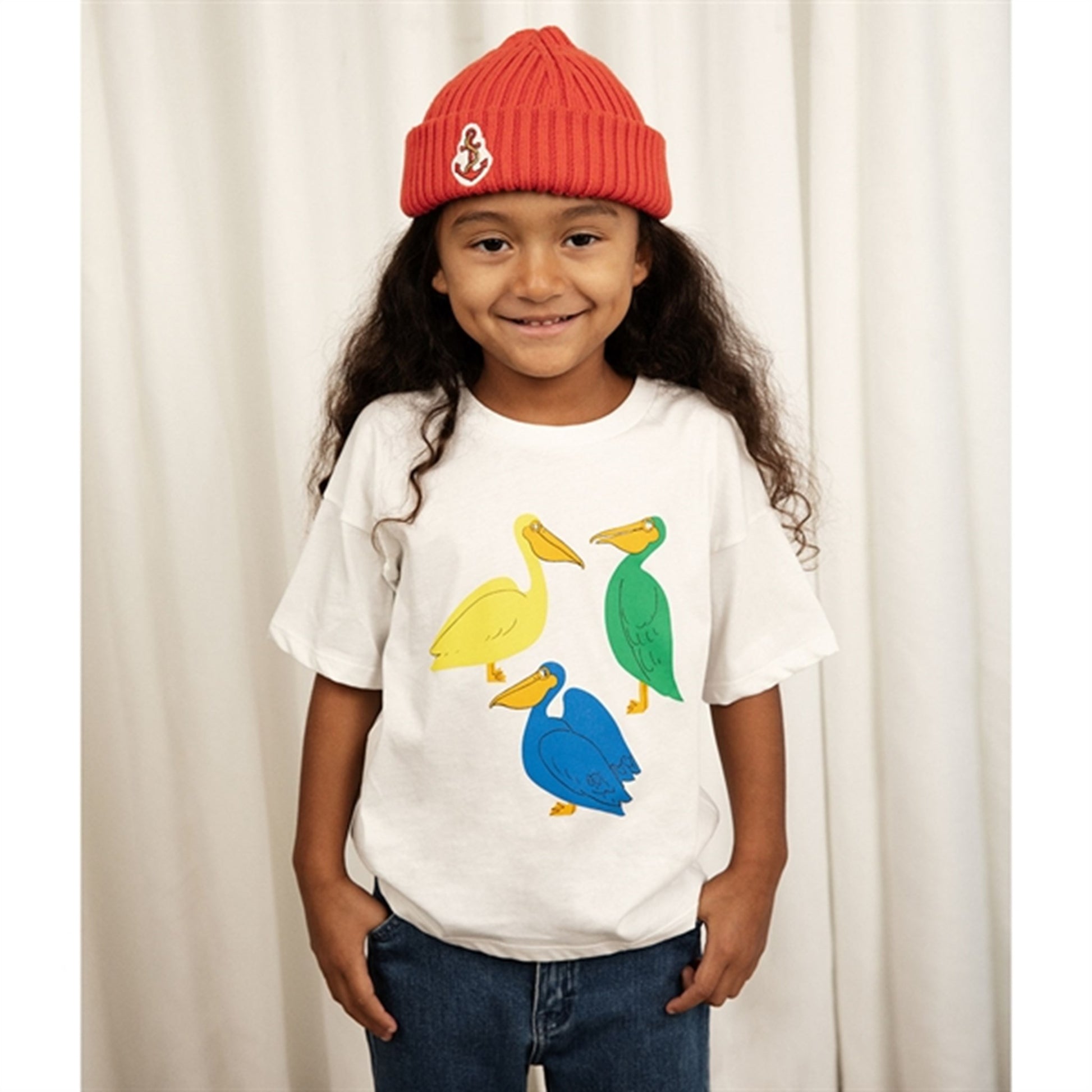 Mini Rodini Pelican T-shirt White