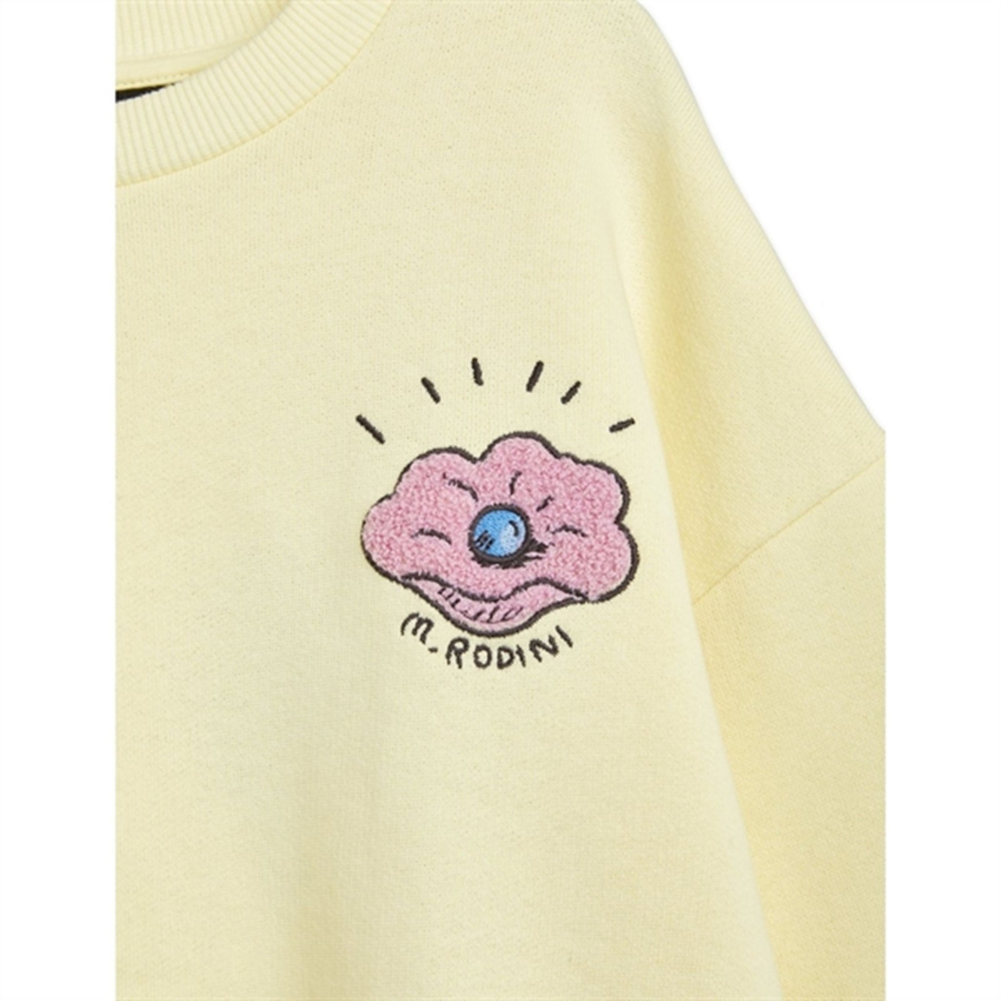 Mini Rodini Seashell Chenille Emb Sweatshirt Yellow
