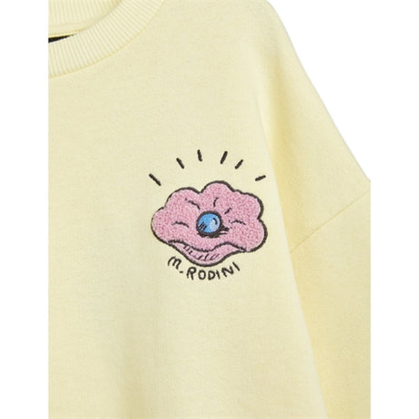 Mini Rodini Seashell Chenille Emb Sweatshirt Yellow