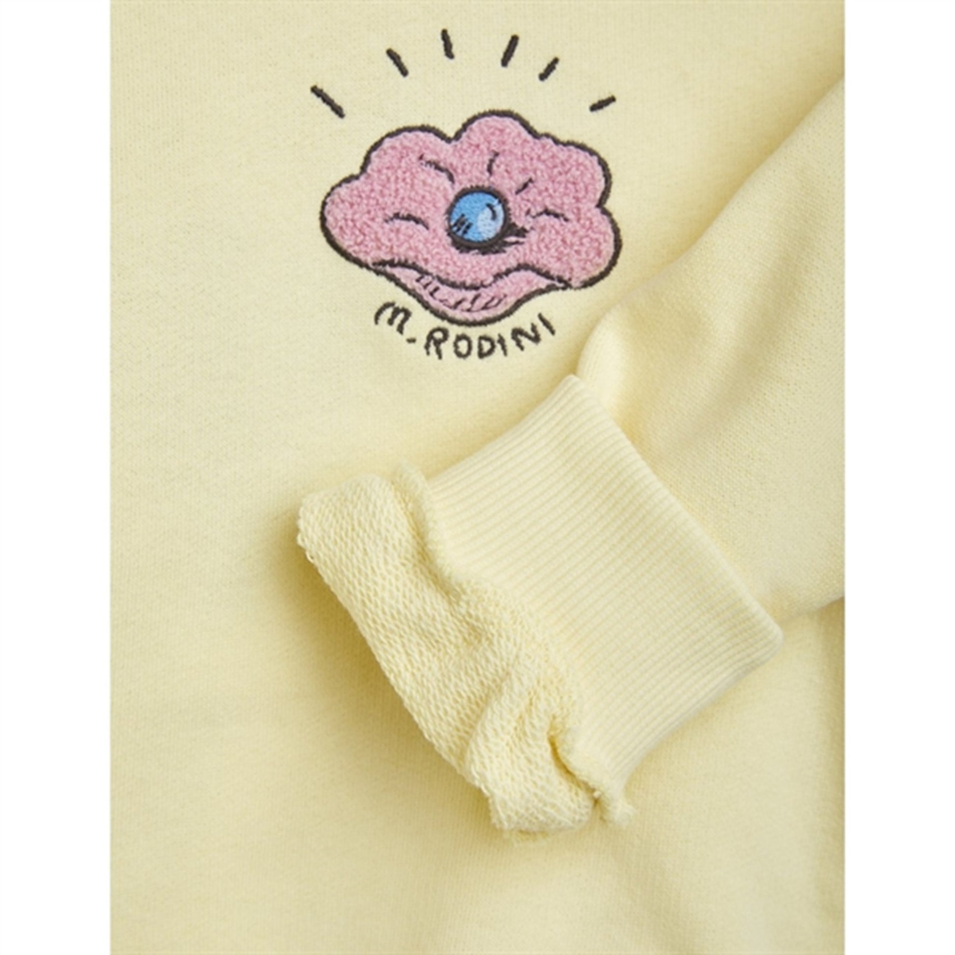 Mini Rodini Seashell Chenille Emb Sweatshirt Yellow