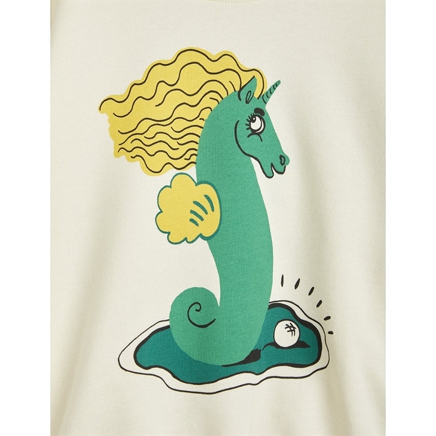 Mini Rodini Unicorn Seahorse Sweatshirt Offwhite
