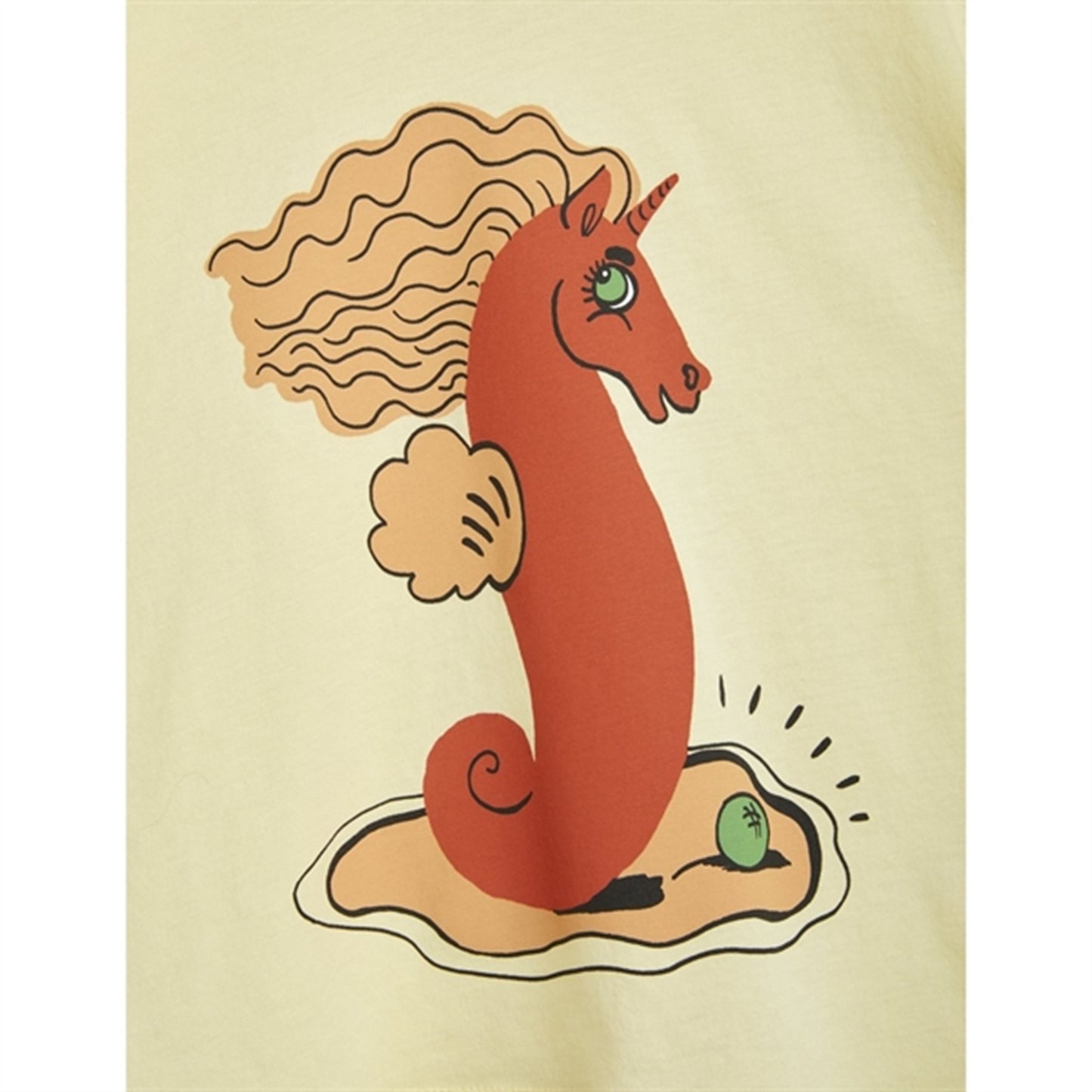 Mini Rodini Unicorn Seahorse T-shirt Yellow
