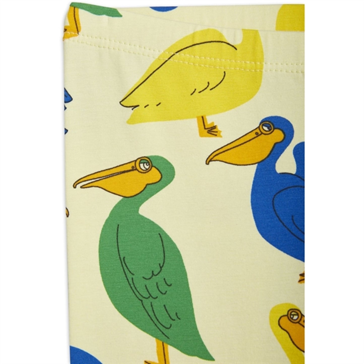 Mini Rodini Pelican AOP Leggings Yellow