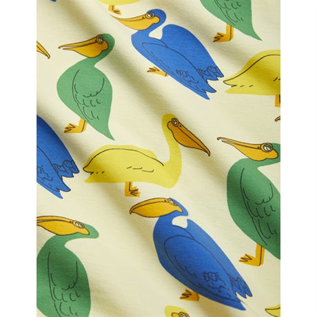 Mini Rodini Pelican AOP Leggings Yellow
