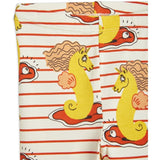 Mini Rodini Unicorn Seahorse AOP Baby Leggings Red