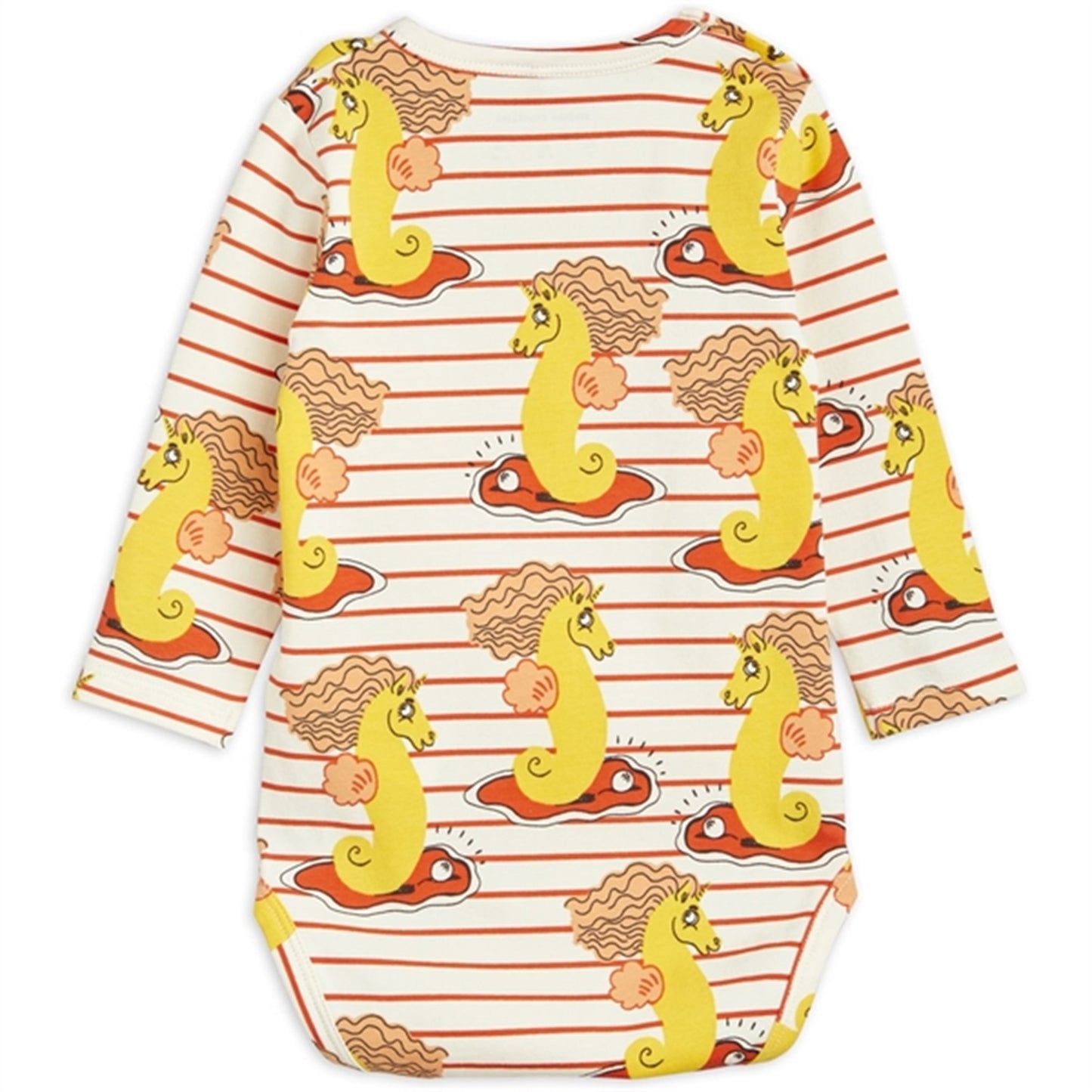 Mini Rodini Unicorn Seahorse AOP Body Red