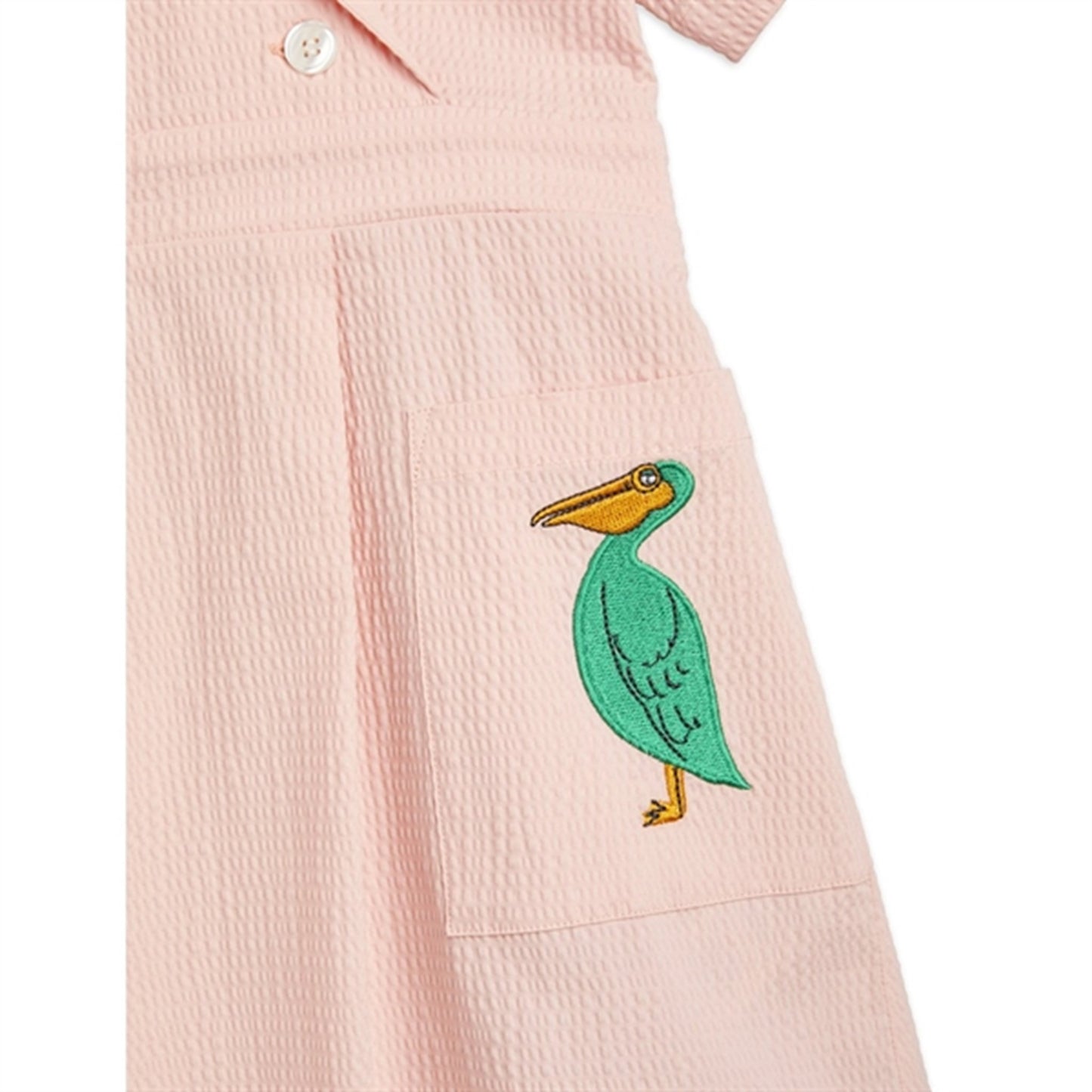 Mini Rodini Pelican Woven Dress Pink