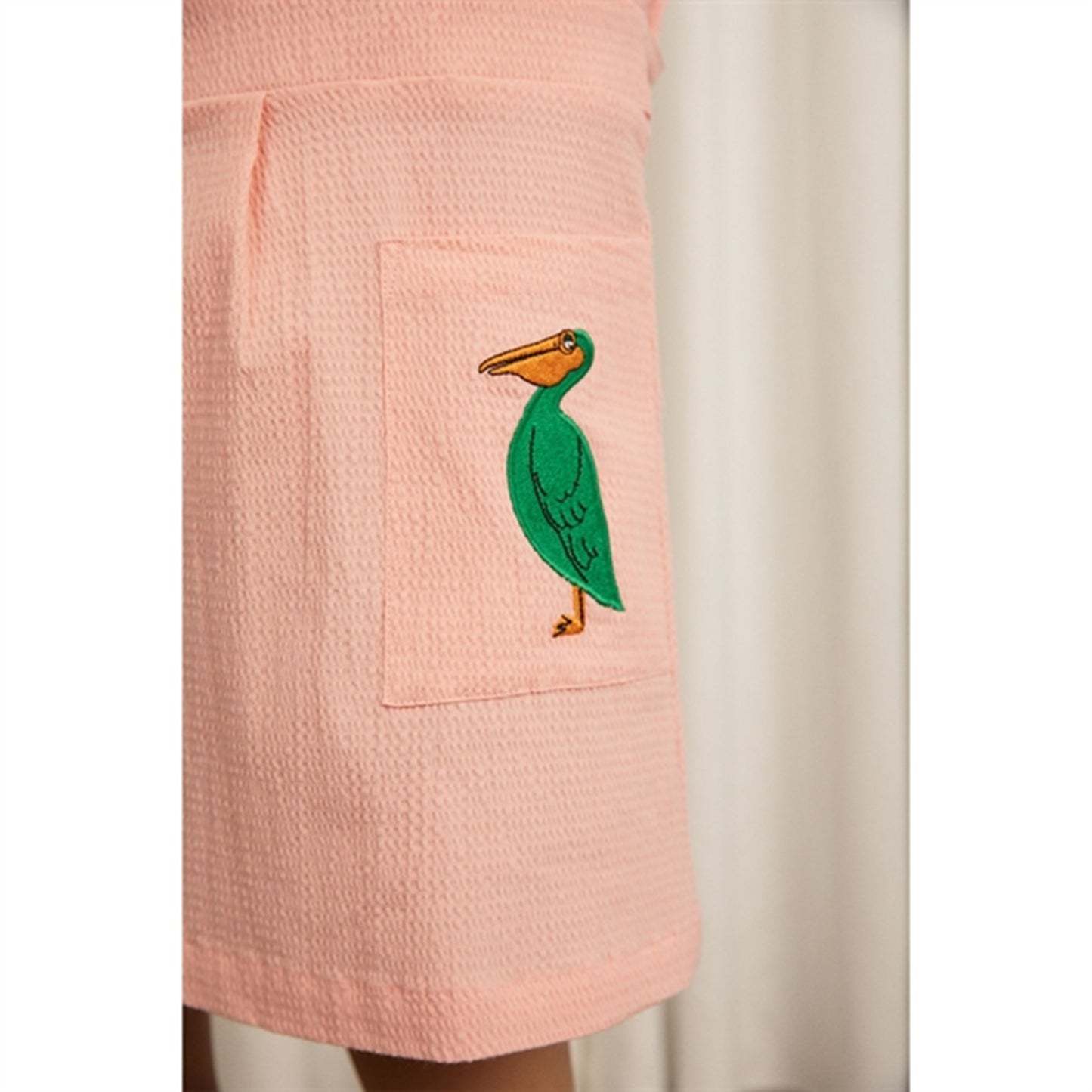 Mini Rodini Pelican Woven Dress Pink