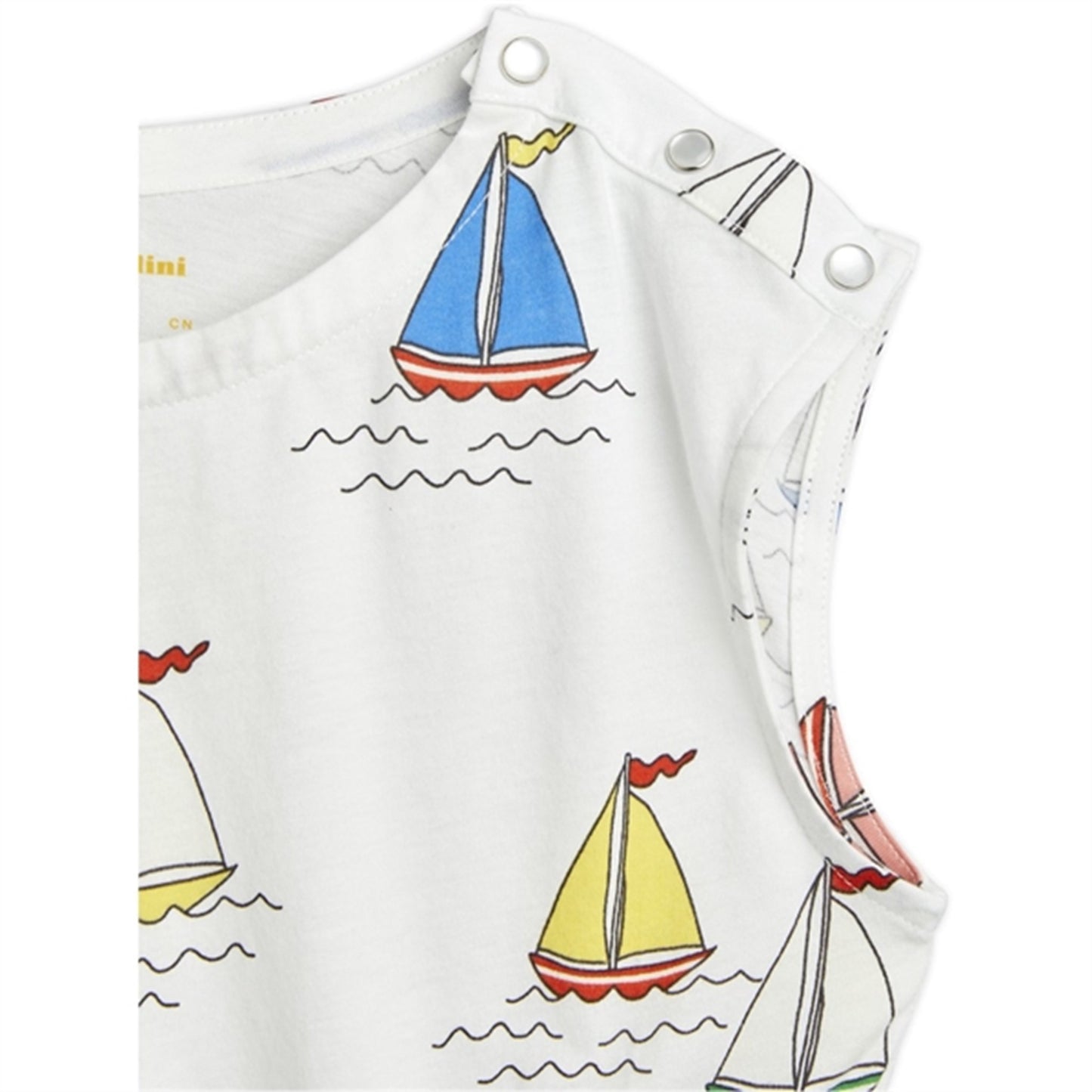 Mini Rodini Sailing Boats Aop Summersuit White
