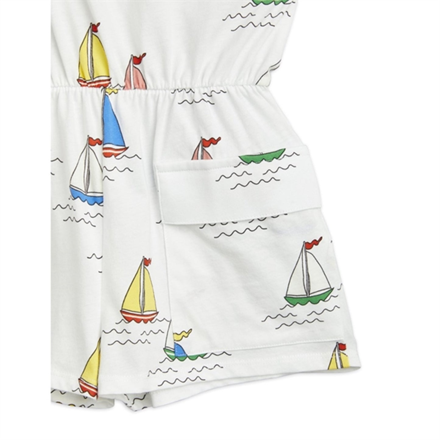 Mini Rodini Sailing Boats Aop Summersuit White