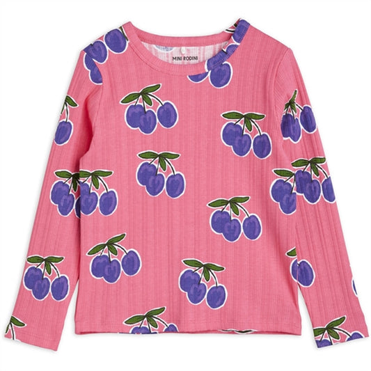 Mini Rodini Plum Aop Blouse Pink