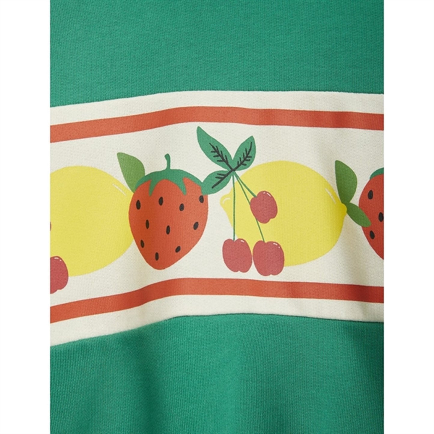 Mini Rodini Fruits Border Sweatshirt Green