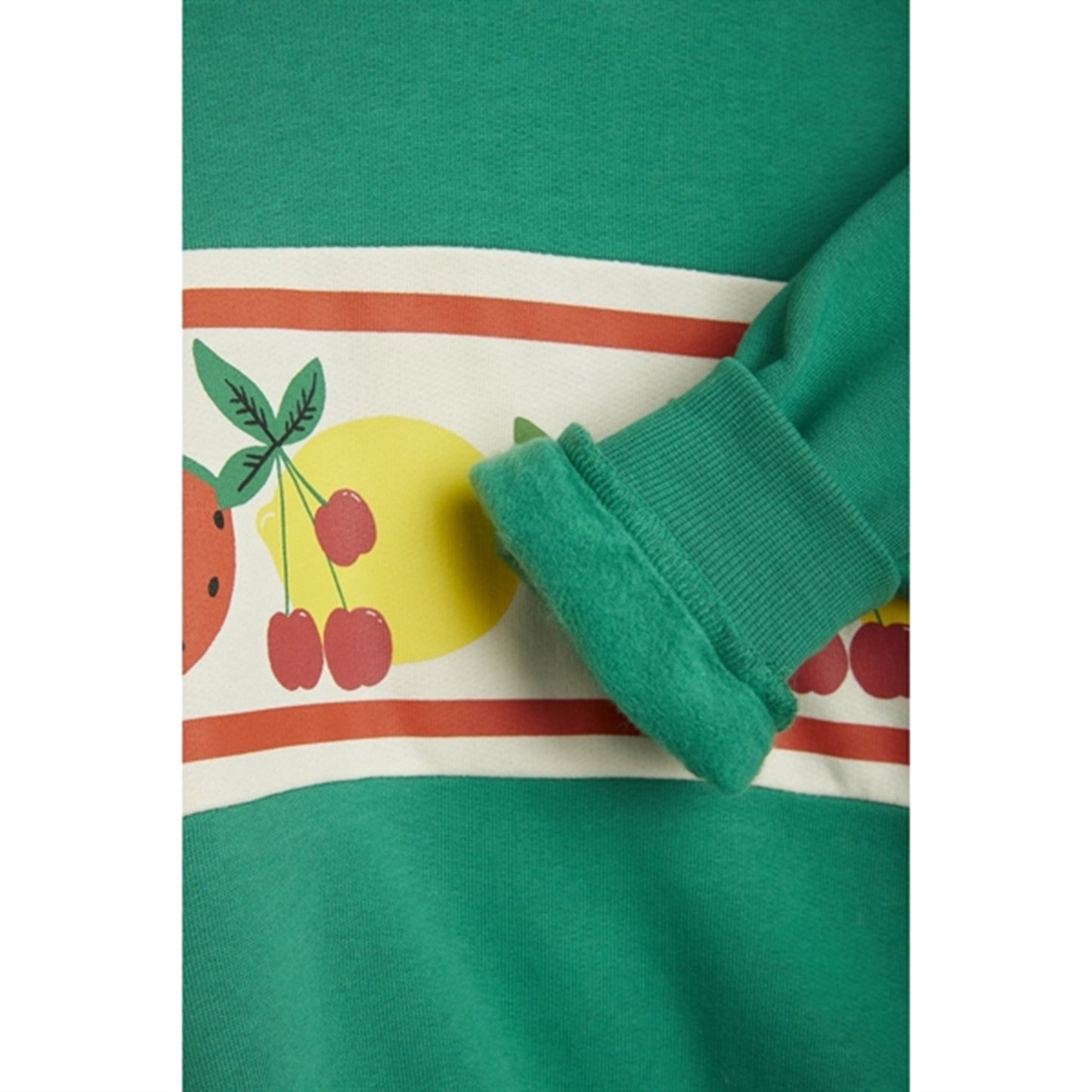 Mini Rodini Fruits Border Sweatshirt Green
