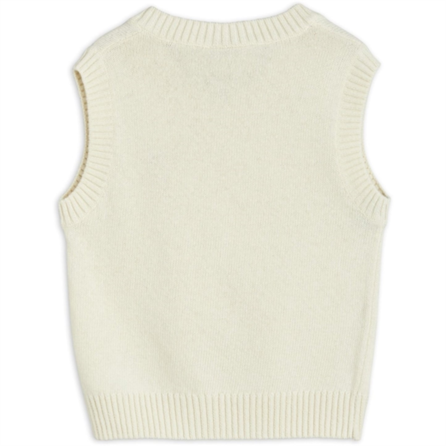 Mini Rodini Lobster Knitted Slipover Vest White