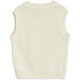 Mini Rodini Lobster Knitted Slipover Vest White