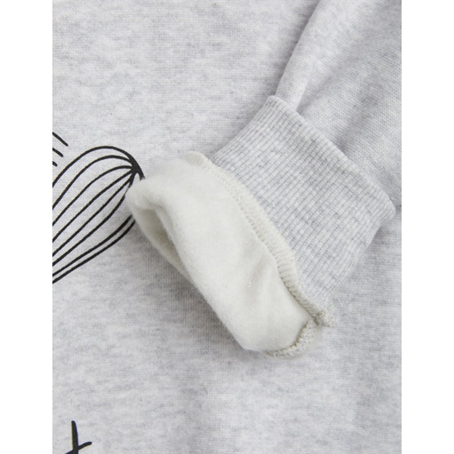 Mini Rodini Chef Cat Sp Sweatshirt Grey Melange
