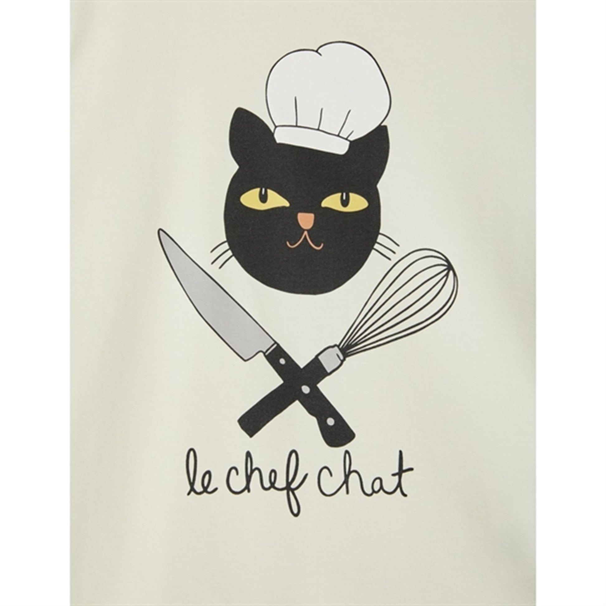 Mini Rodini Chef Cat Sp T-shirt Offwhite
