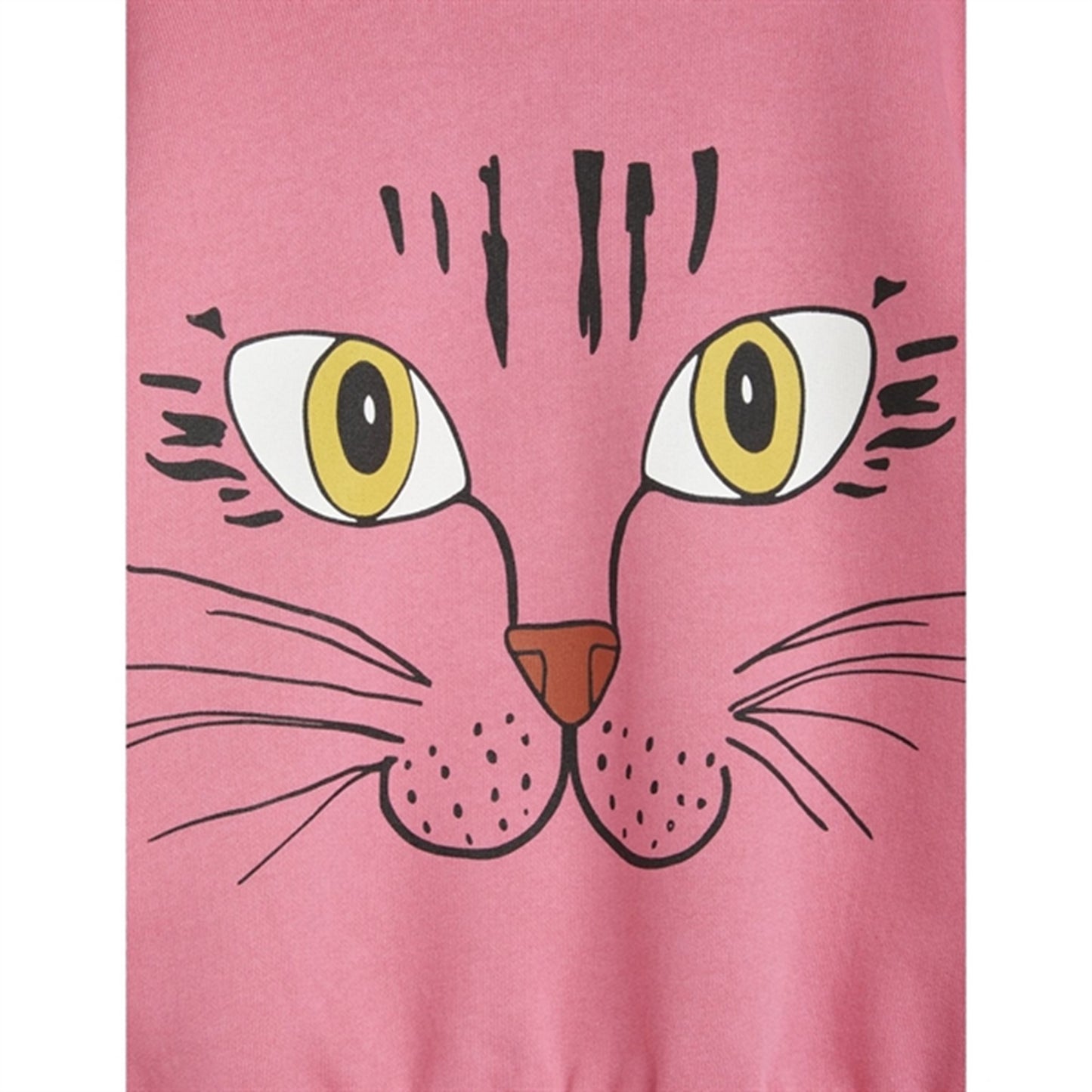 Mini Rodini Cat Face Sp Sweatshirt Pink