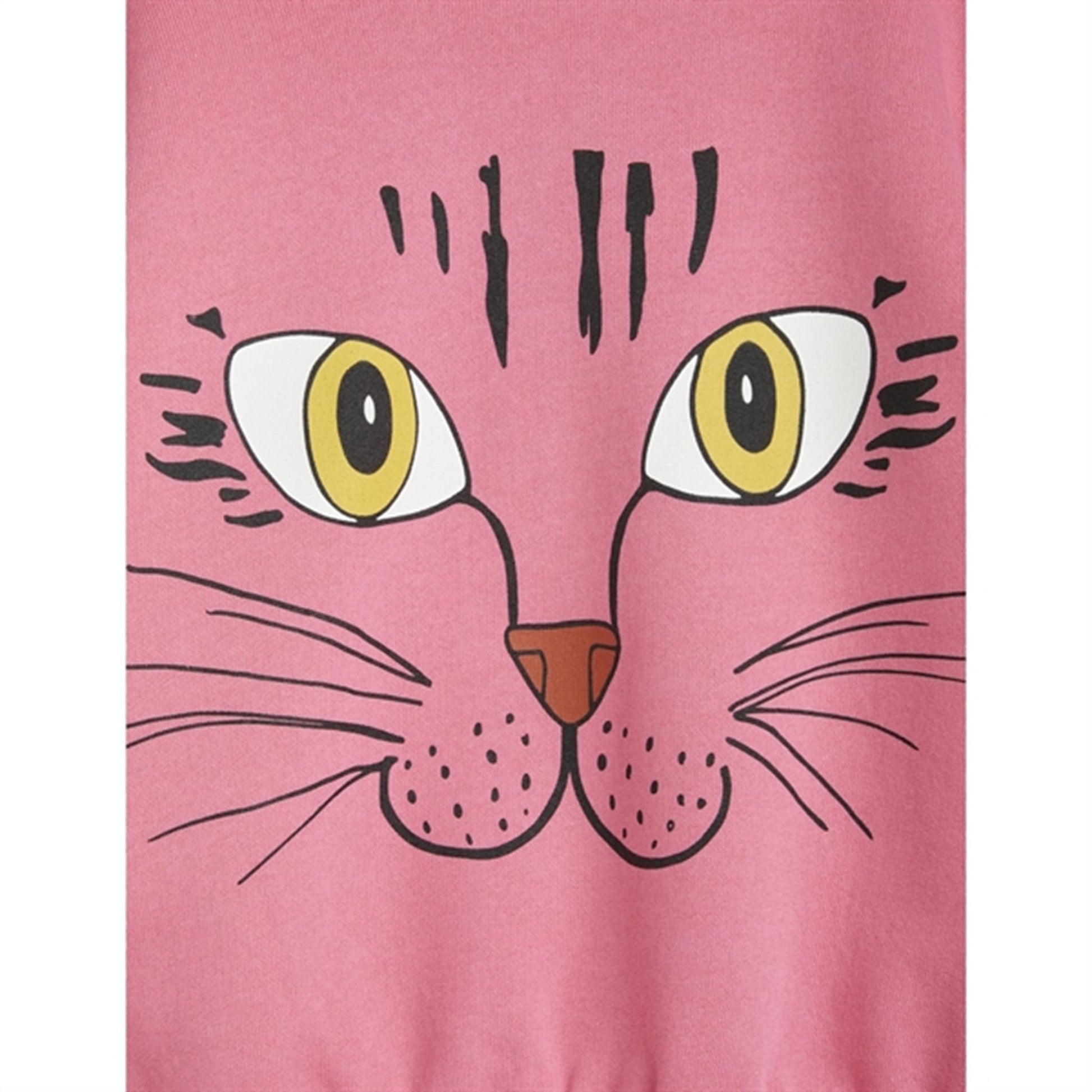 Mini Rodini Cat Face Sp Sweatshirt Pink