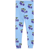 Mini Rodini Plum Aop Leggings Blue