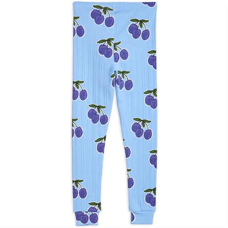 Mini Rodini Plum Aop Leggings Blue