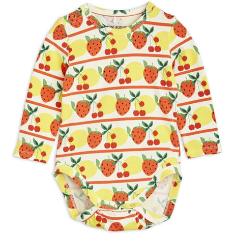 Mini Rodini Fruits Aop Ls Body Multi