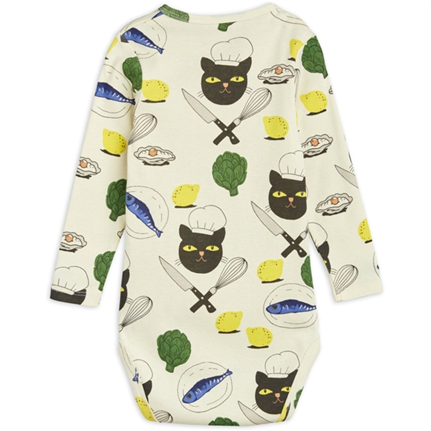 Mini Rodini Chef Cat Aop Ls Body Multi