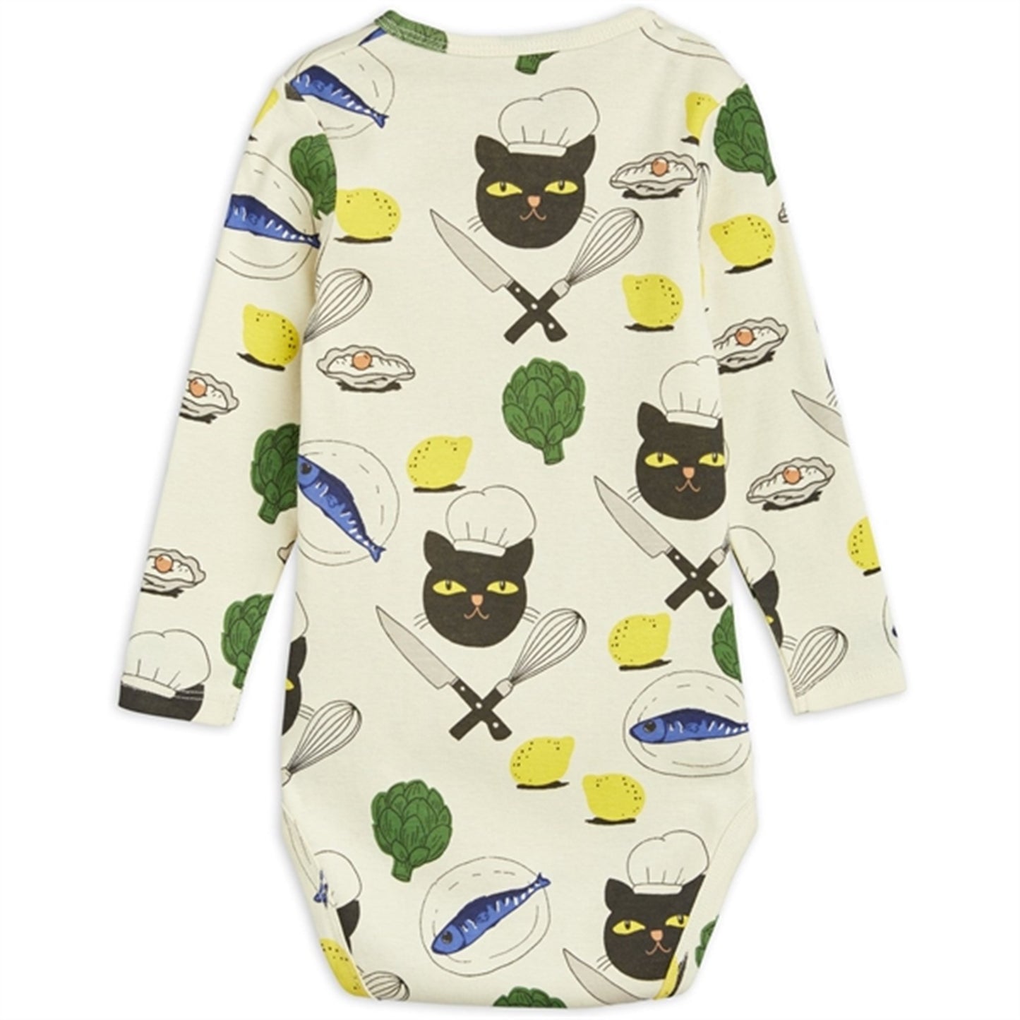 Mini Rodini Chef Cat Aop Ls Body Multi
