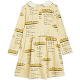 Mini Rodini Baguette Aop Ls Dress Yellow