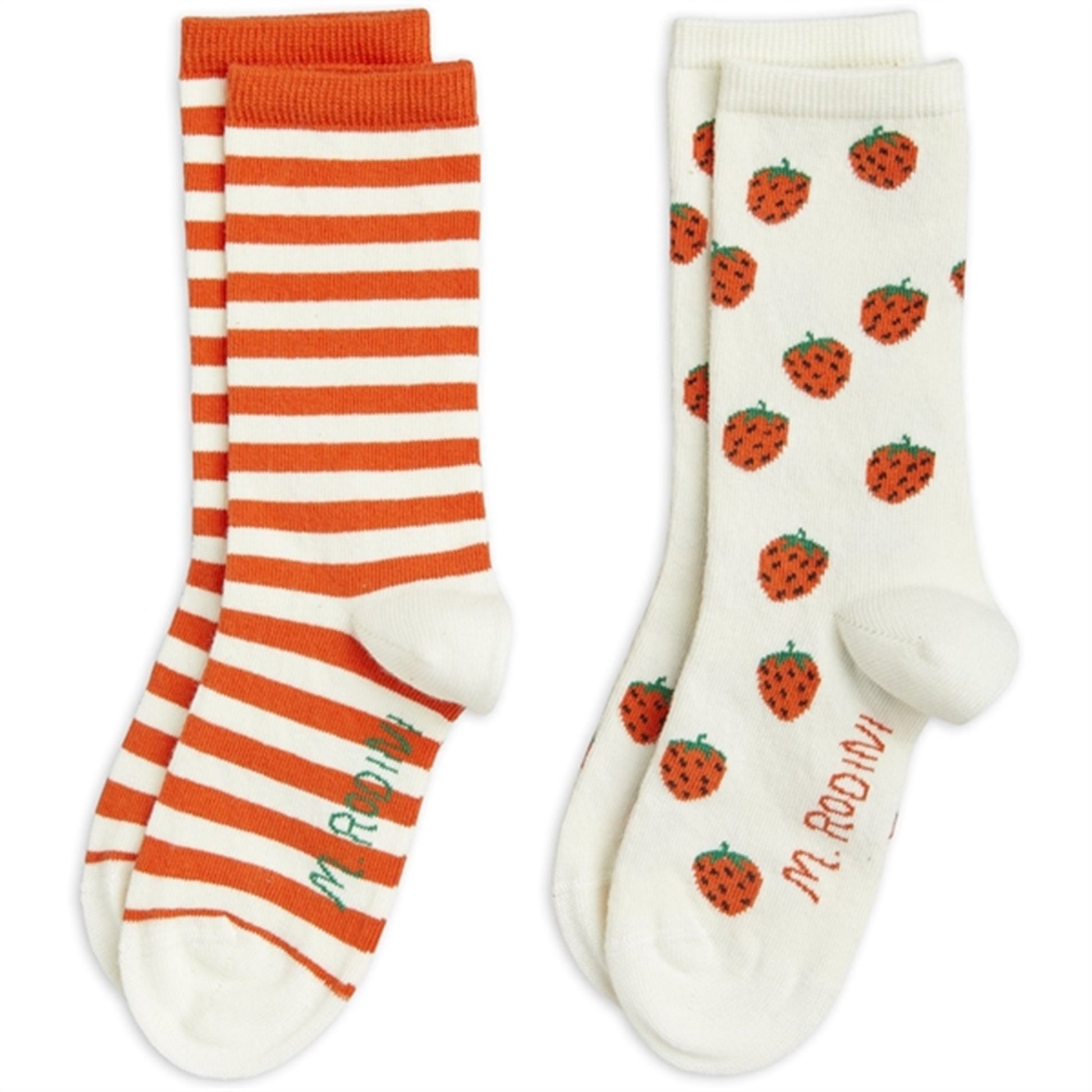 Mini Rodini Strawberries 2-Pack Socks Multi
