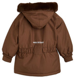 Mini Rodini Panda Soft Ski Jacket Brown