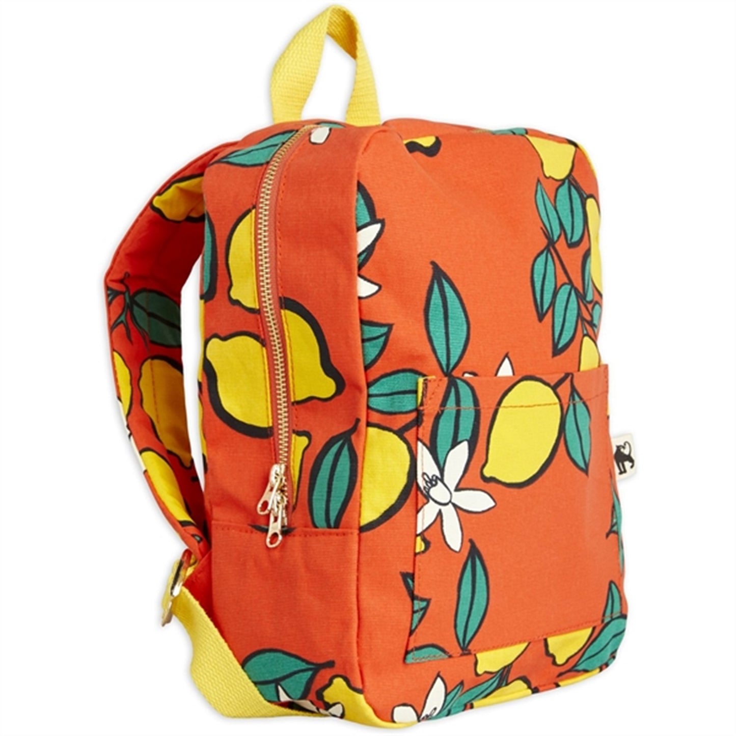 Mini Rodini Lemons Aop Backpack Red