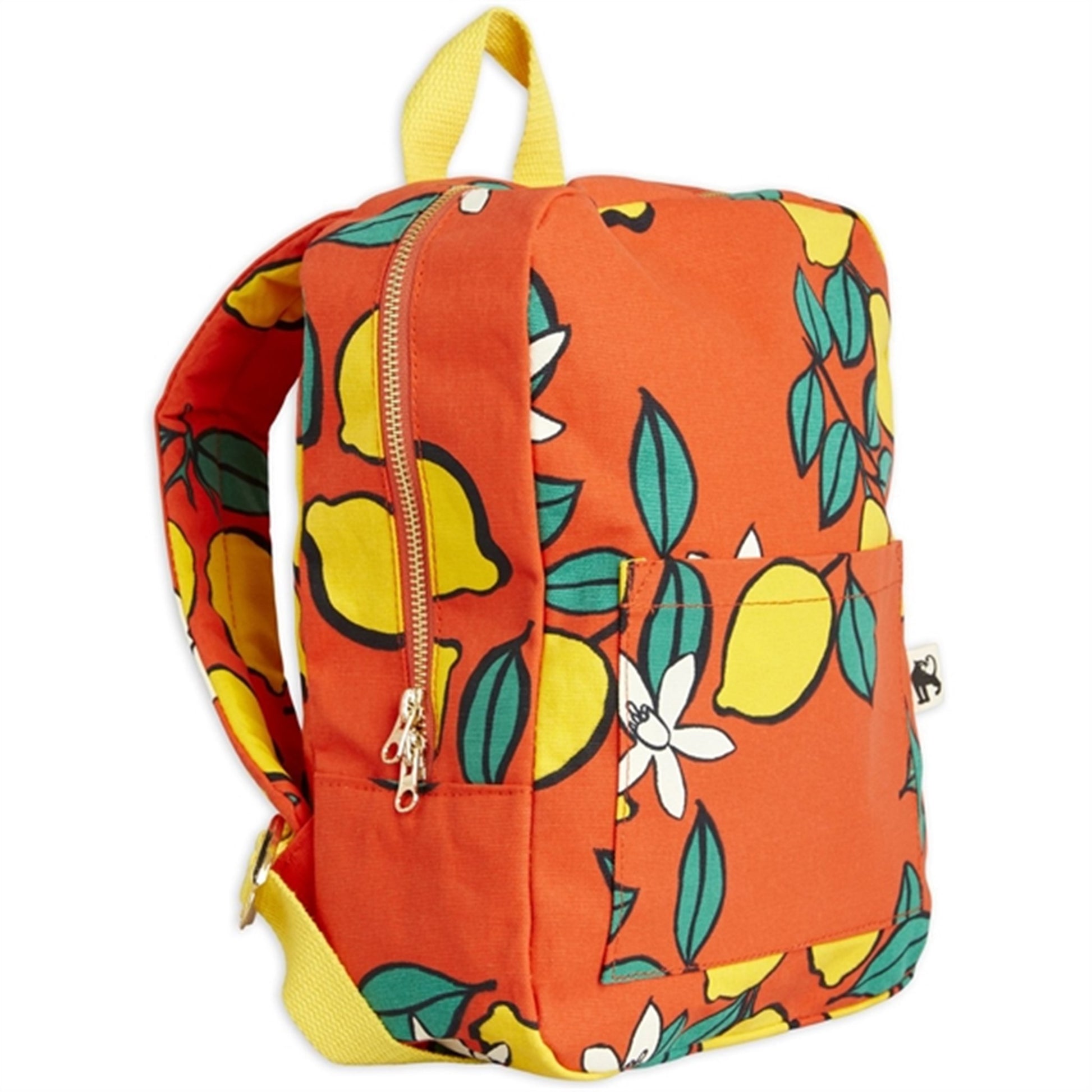 Mini Rodini Lemons Aop Backpack Red