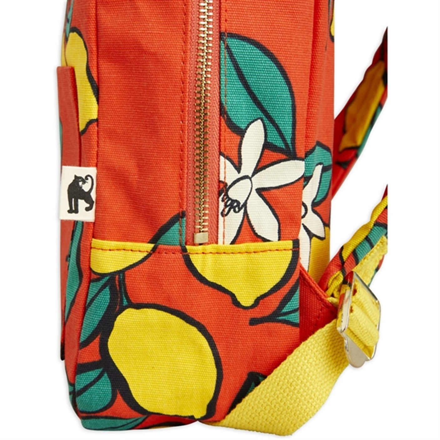 Mini Rodini Lemons Aop Backpack Red