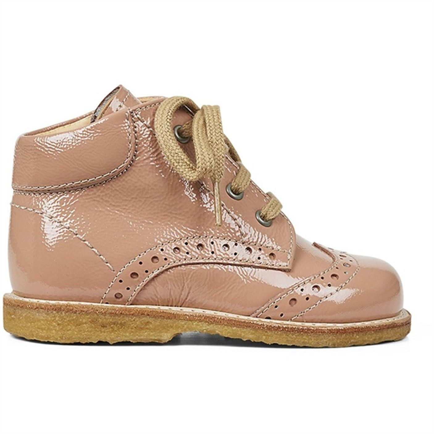 Angulus Starter Shoe W. Laces Dark Peach