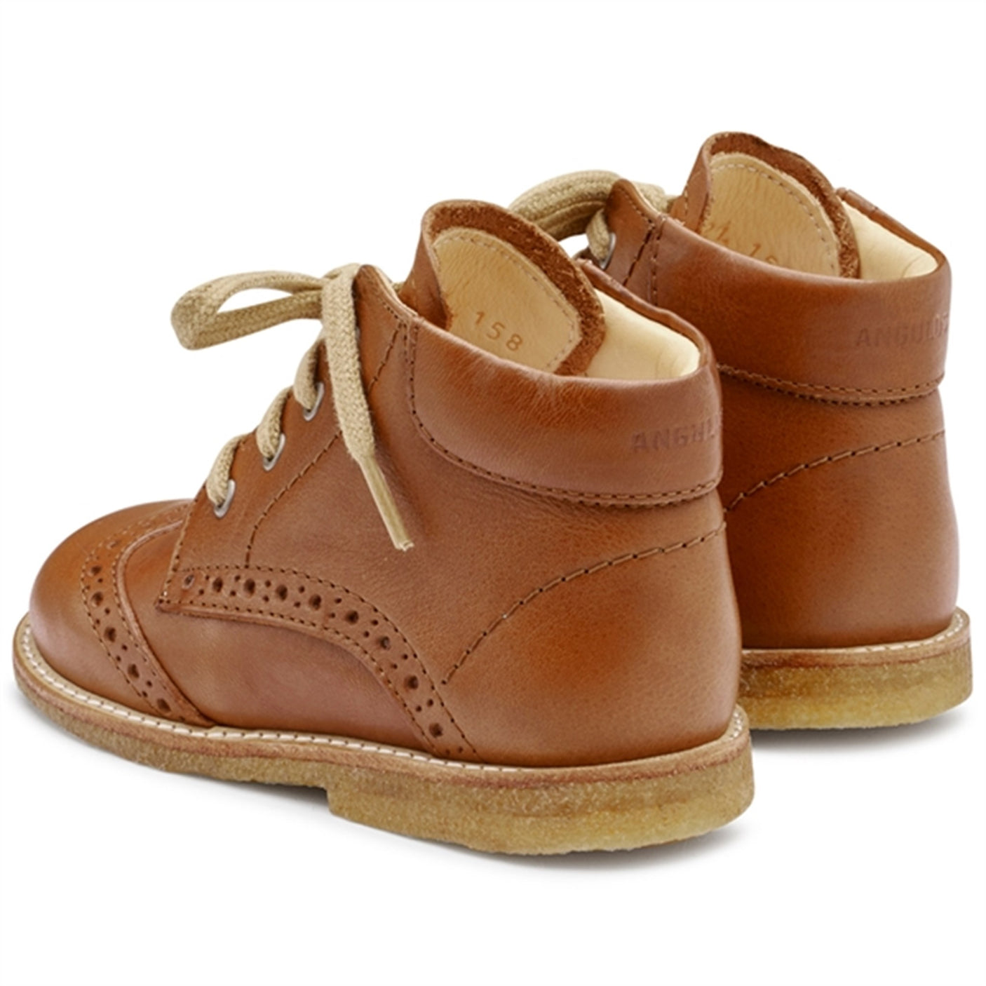 Angulus Starter Shoe W. Laces Cognac