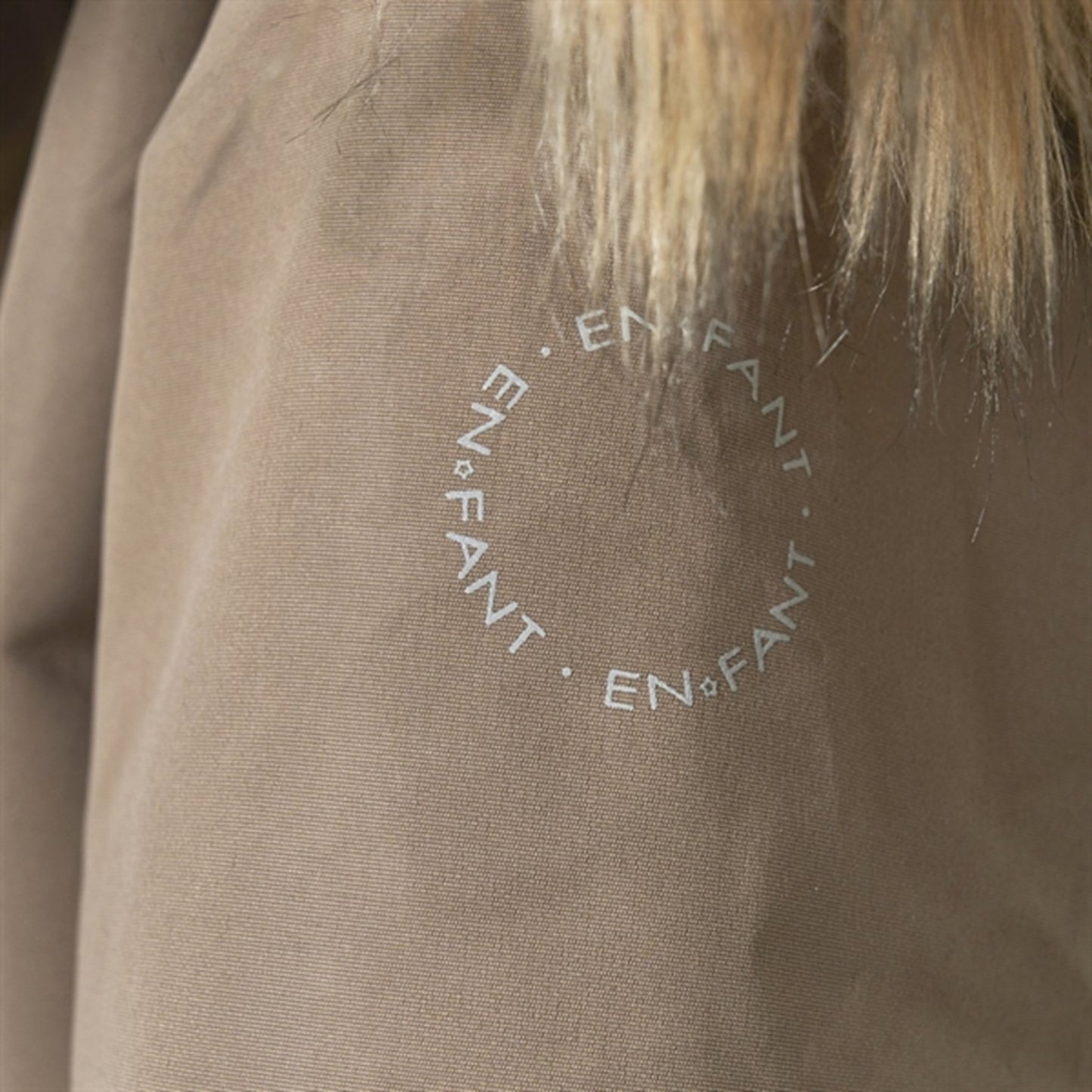 En Fant Snow Suit m. Faux Fur Chocolate Chip