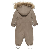 En Fant Snow Suit m. Faux Fur Chocolate Chip