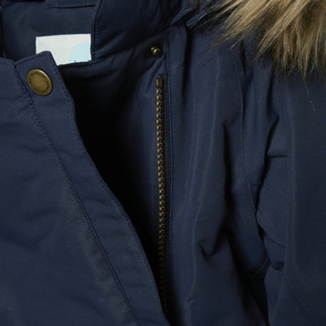 En Fant Snow Suit m. Faux Fur Parisian Night