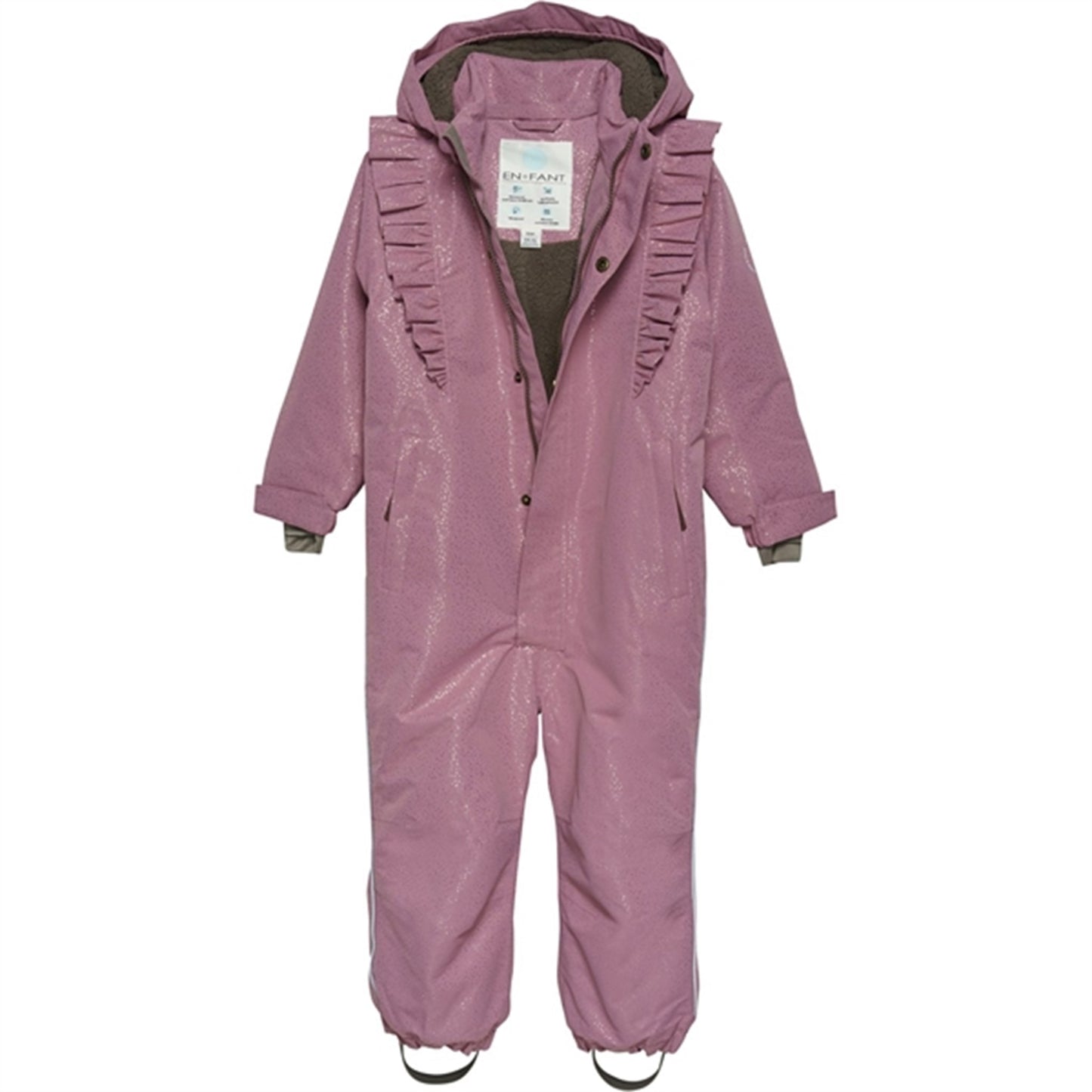 En Fant Snow Suit Glitter Mesa Rose