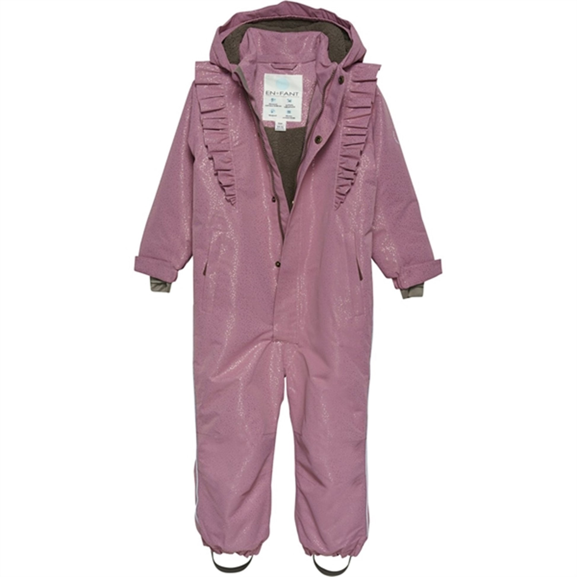 En Fant Snow Suit Glitter Mesa Rose