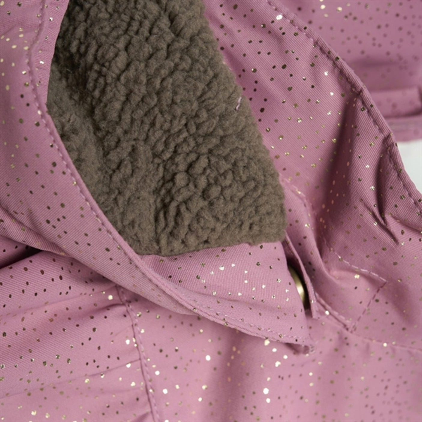 En Fant Snow Suit Glitter Mesa Rose