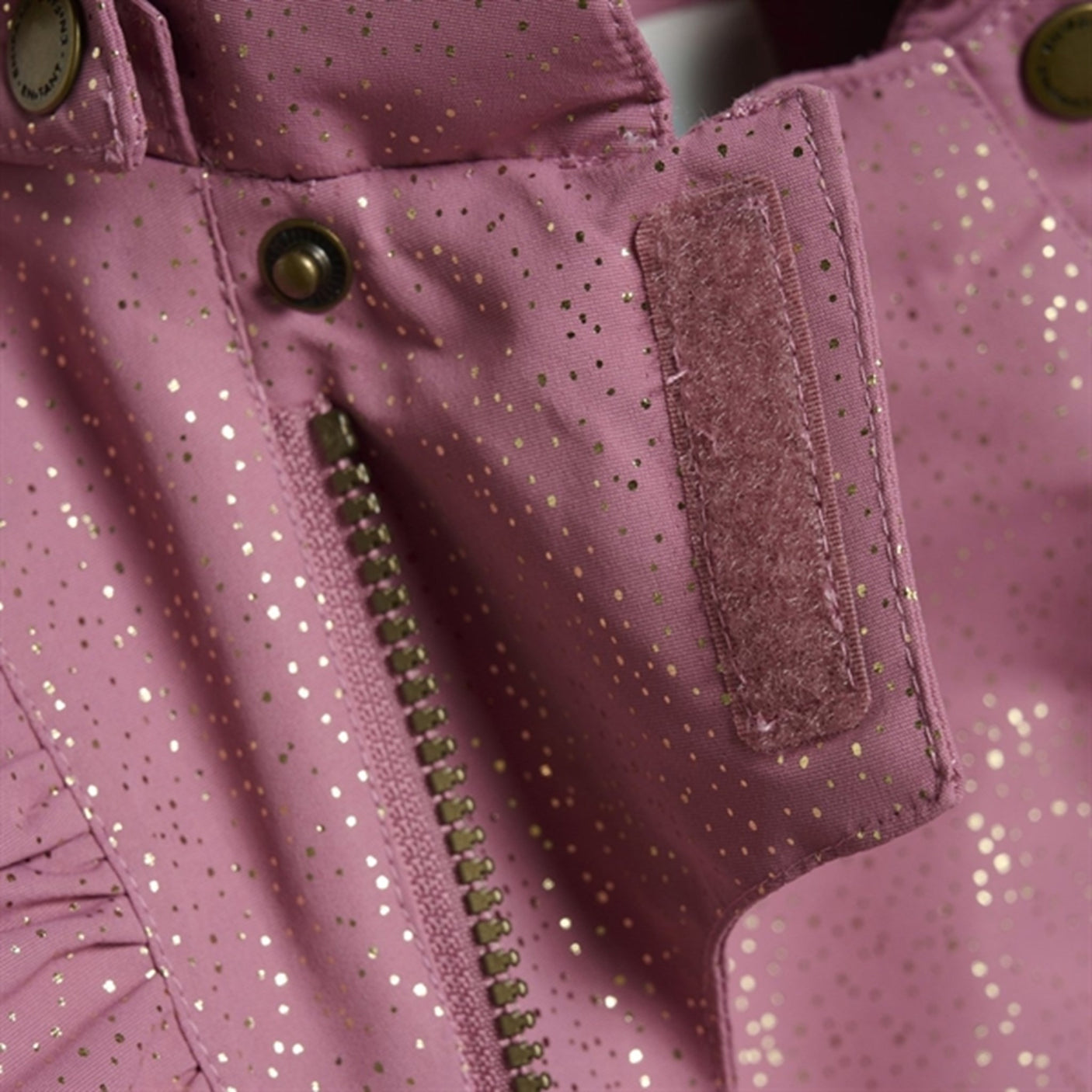 En Fant Snow Suit Glitter Mesa Rose