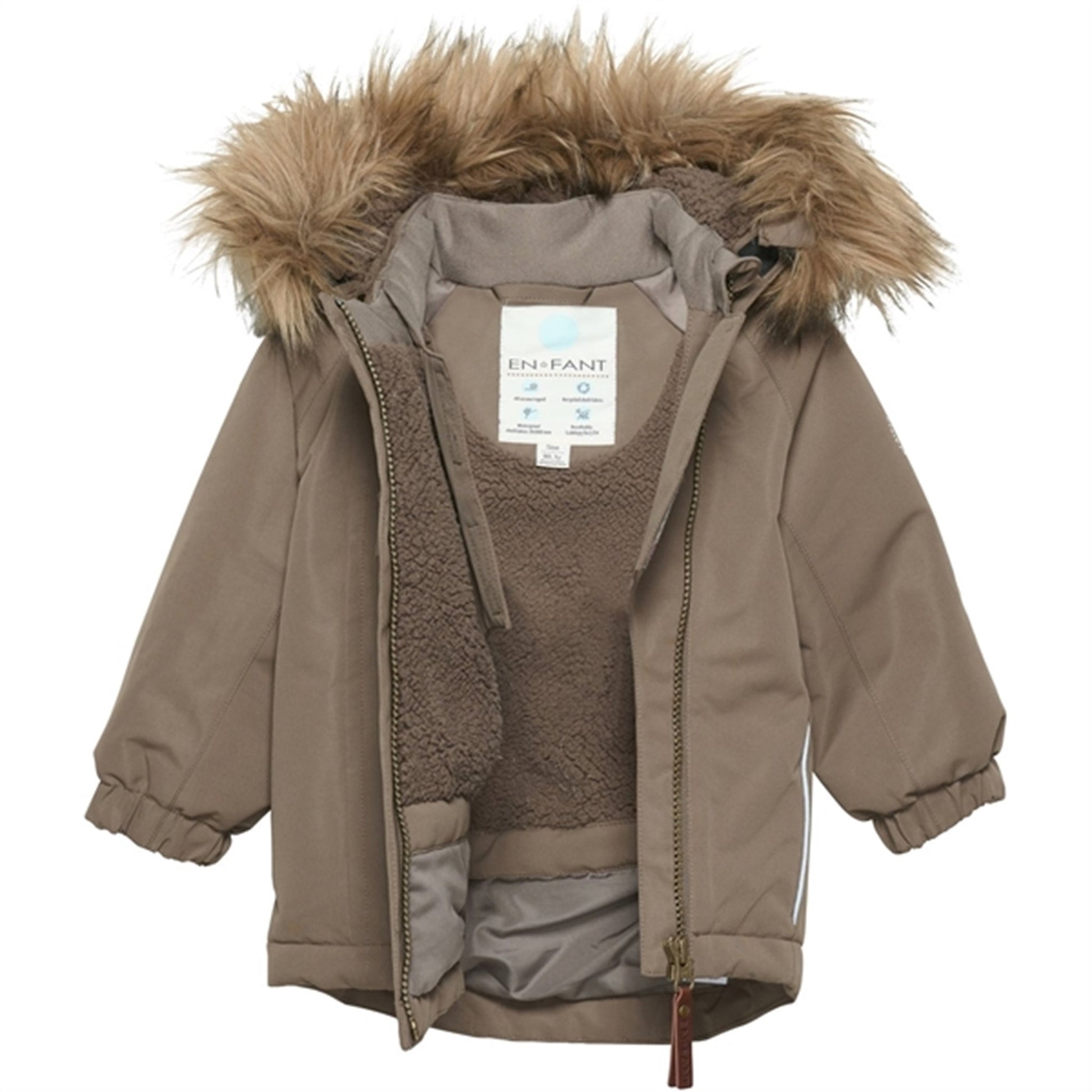 En Fant Jacket Solid Baby Chocolate Chip
