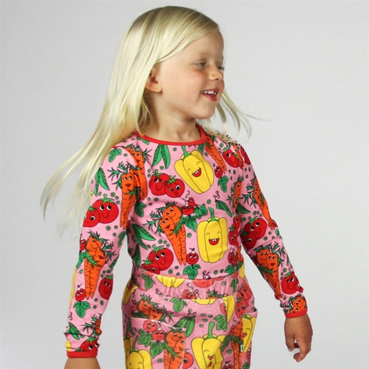 Småfolk Sea Pink Vegetables Blouse