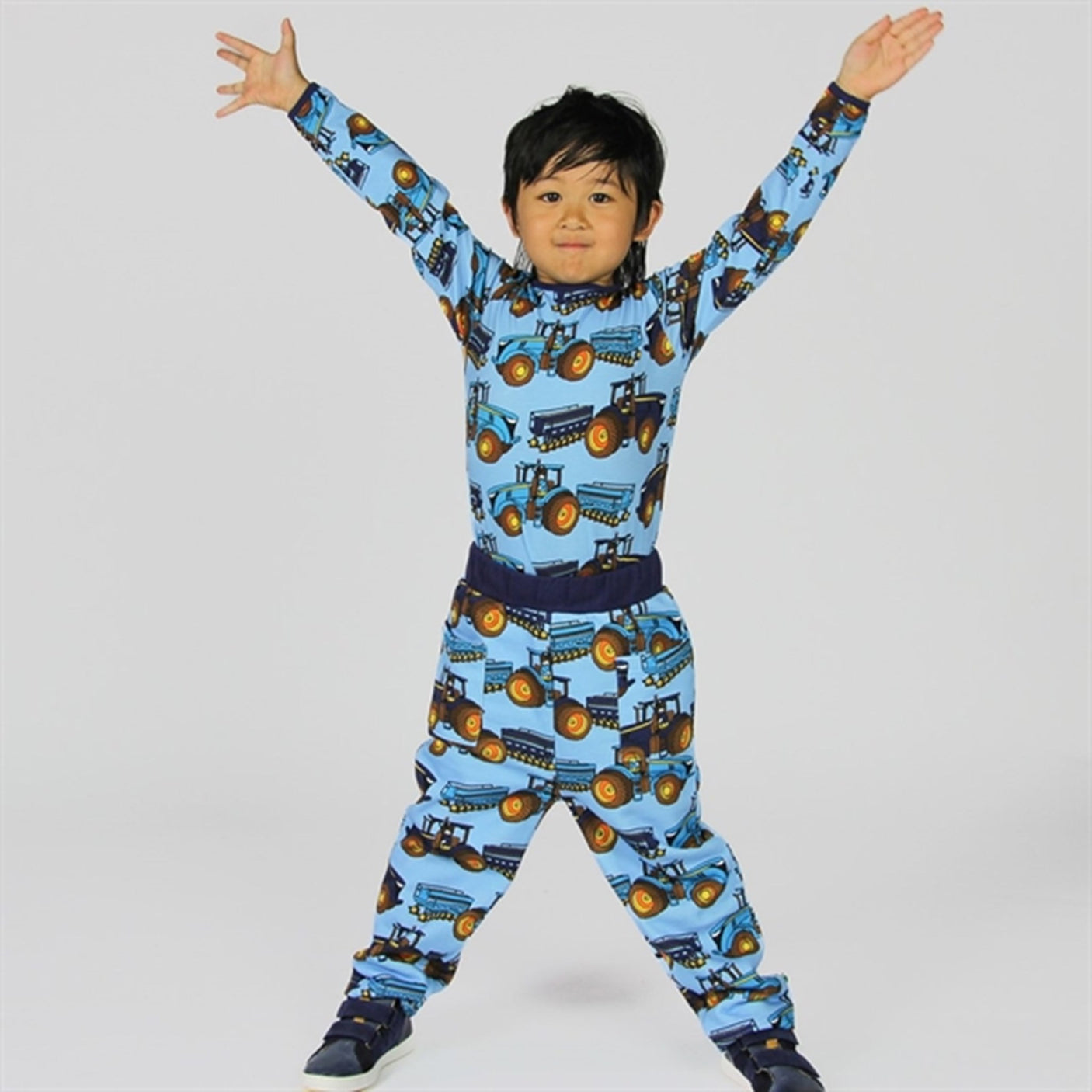 Småfolk Blue Grotto Tractor Blouse